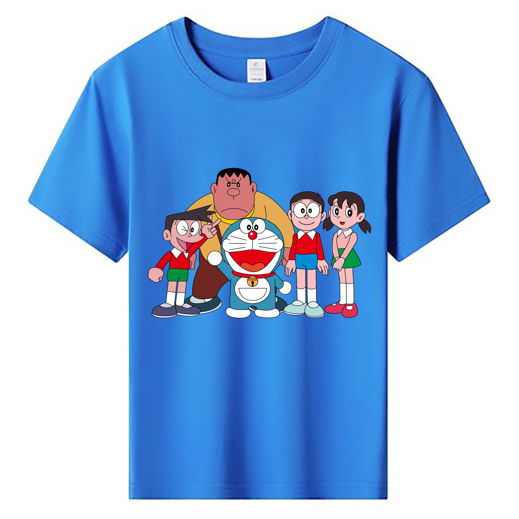 （画像用） ドラえもん 骨川 スネ夫 Doraemon Honekawa Suneo 綿100％キッズTシャツ（フロントプリント）